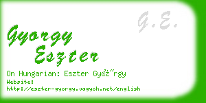 gyorgy eszter business card